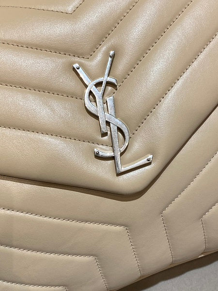 YSL Beige Loulou Flap Bag