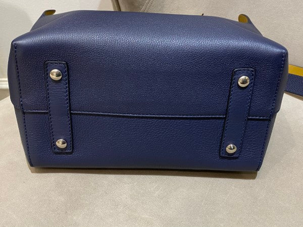 Burberry Navy Blue Marais Medium Bag