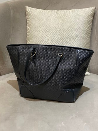 Gucci Black GG Tote Bag