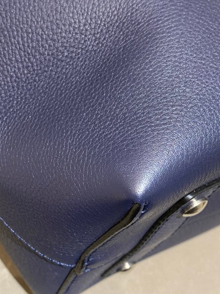 Burberry Navy Blue Marais Medium Bag