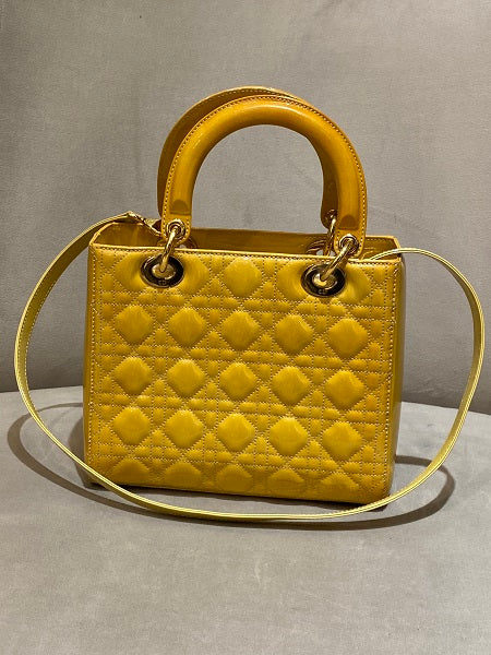 Yellow christian dior bag Clearance