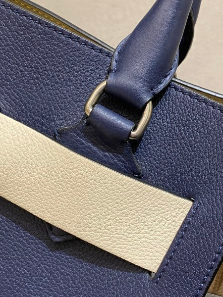 Burberry Navy Blue Marais Medium Bag