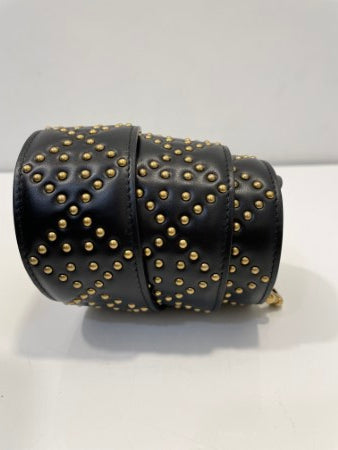 Christian Dior Black Studded Lady Dior Bag