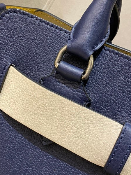 Burberry Navy Blue Marais Medium Bag