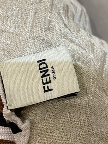 Fendi Tricolor Square Silk Scarf