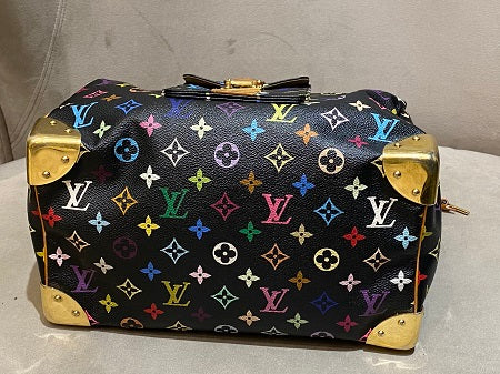 Louis Vuitton Monogram Multicolor Black Speedy Bag