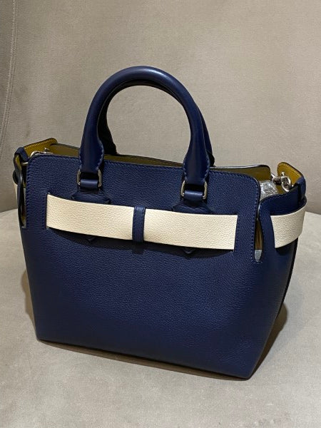 Burberry Navy Blue Marais Medium Bag