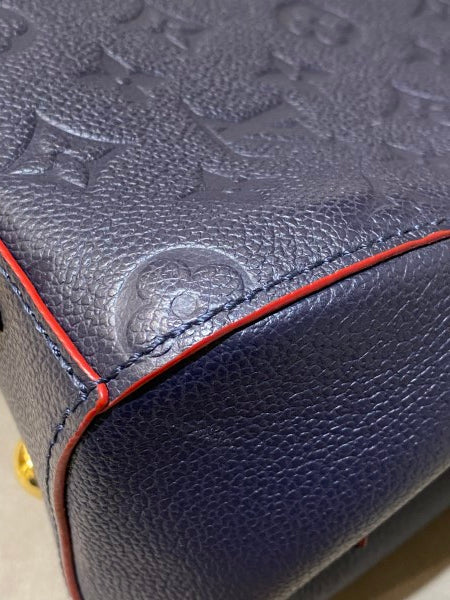 Louis Vuitton Montaigne BB Monogram Blue Leather ref.667251 - Joli Closet