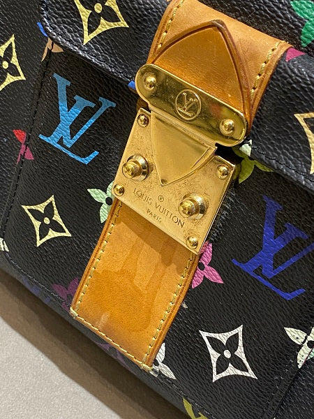 Louis Vuitton Monogram Multicolor Black Speedy Bag