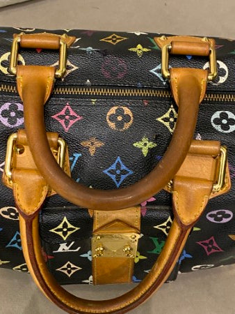 Louis Vuitton Black Multicolor Speedy 30 Bag – The Closet Egypt