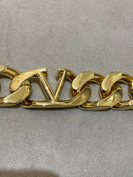 Valentino Gold VLOGO Chain Choker Bracelet