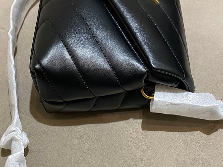 YSL Black Loulou Flap Bag