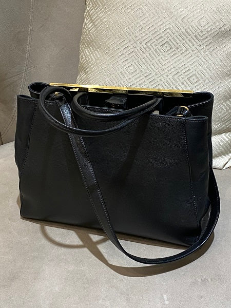 Fendi Black 2 Jour Large Bag