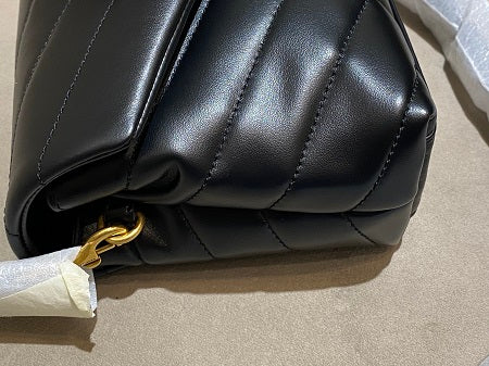 YSL Black Loulou Flap Bag