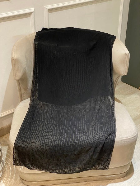 Christian Dior Black Rectangular Scarf