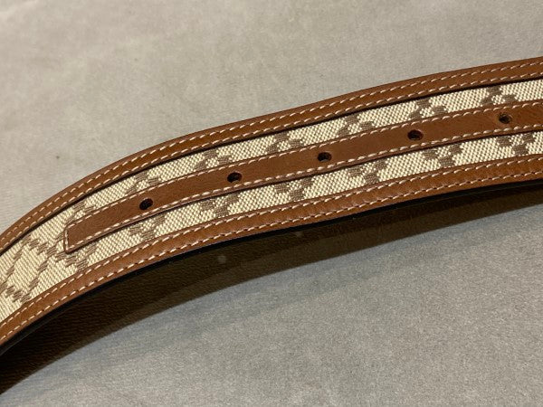 Gucci Bicolor Monogram Belt 38