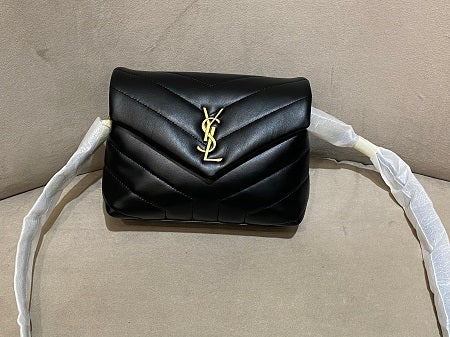 YSL Black Loulou Flap Bag