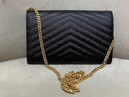 YSL Black Matelasse WOC