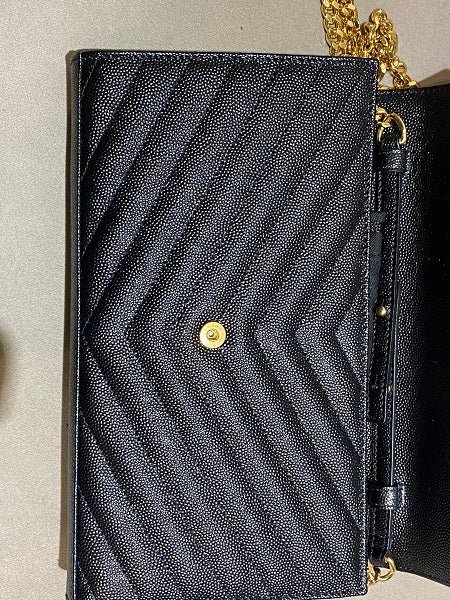 YSL Black Matelasse WOC