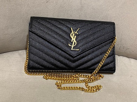 YSL Black Matelasse WOC