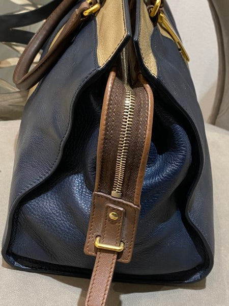 YSL Bicolor Cabas Bag