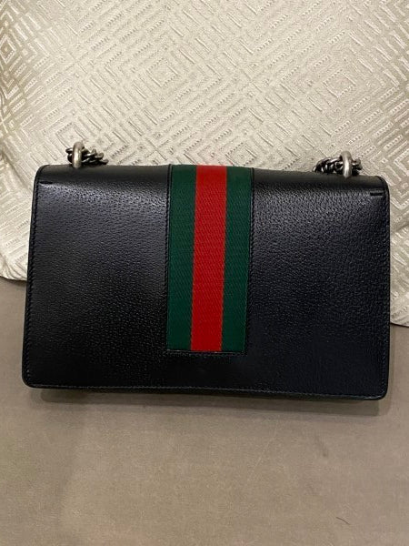 Gucci Black Web Mini Dionysus Shoulder Bag