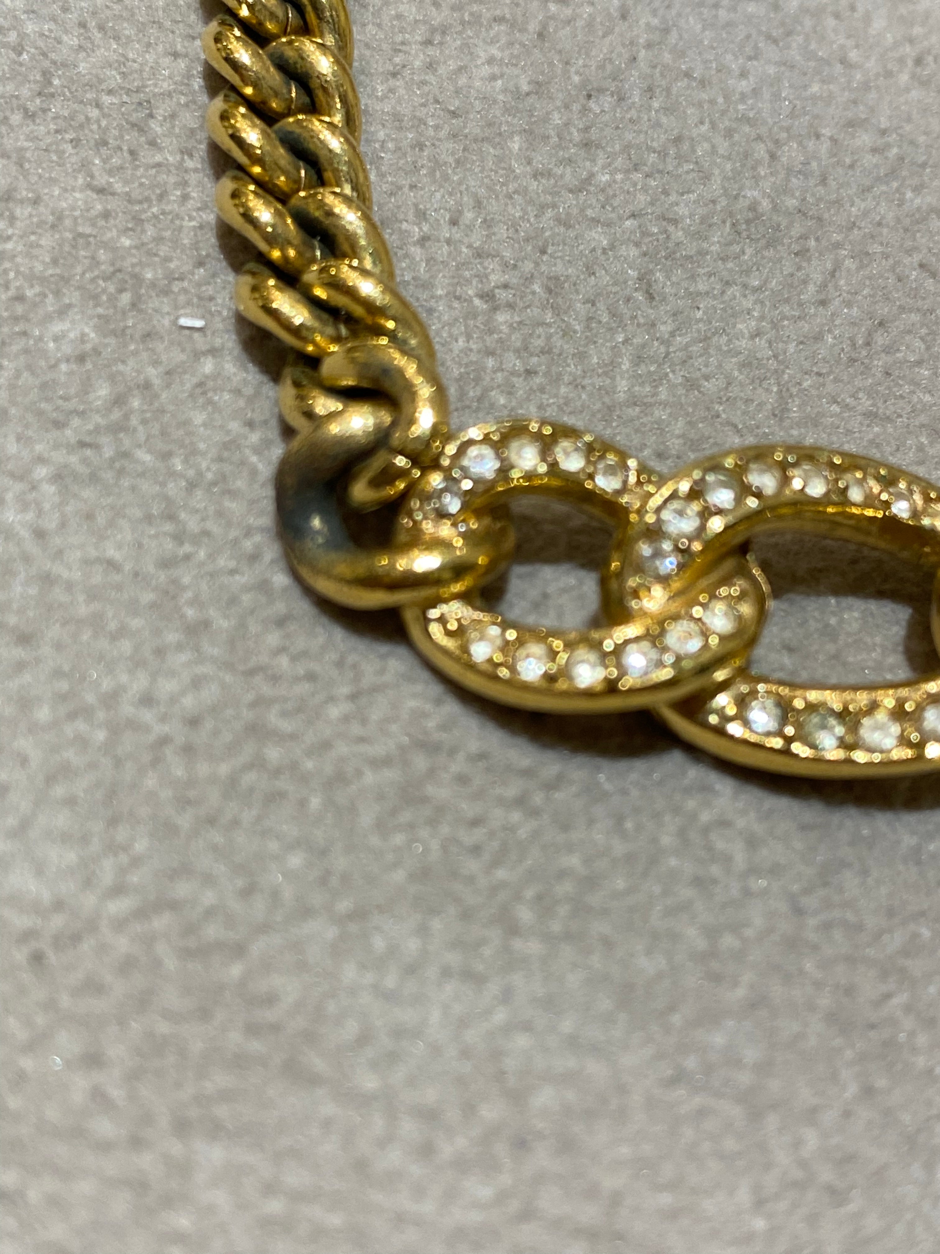 Christian Dior Gold Plated Necklace