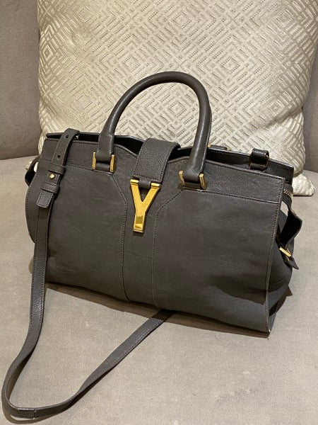 YSL Grayish Cabas Small Bag