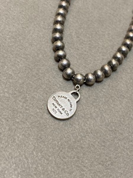 Tiffany & Co Silver Tag Bead Bracelet