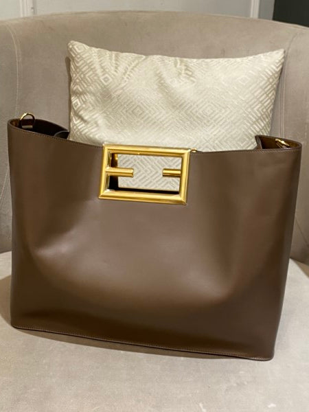 Fendi Brown Way Tote Large Bag