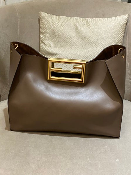 Fendi Brown Way Tote Large Bag