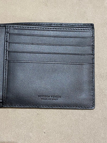 Bottega Veneta Black Intrecciato Wallet