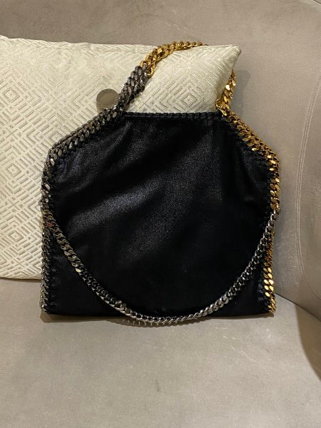 Stella Mccartney Black Falabella Large Bag