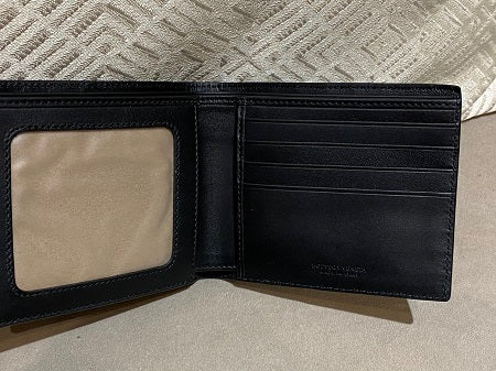 Bottega Veneta Black Intrecciato Wallet