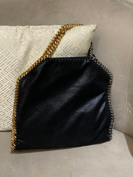 Stella Mccartney Black Falabella Large Bag