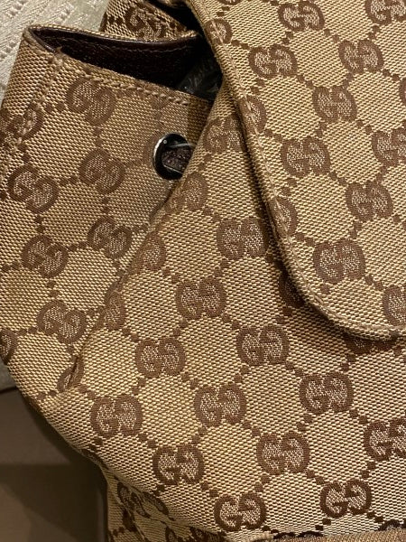 Gucci Bicolor Monogram Backpack Bag