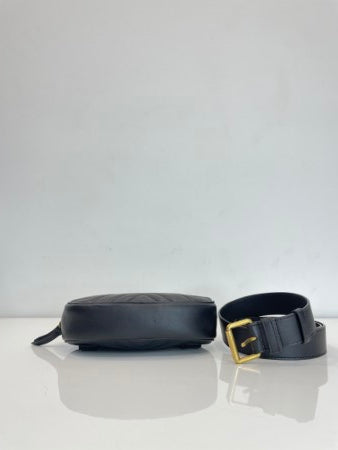 Gucci Black GG Marmont Belt Bag