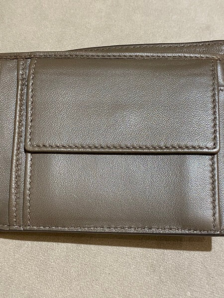 Bottega Veneta Brown Croc Embossed Wallet