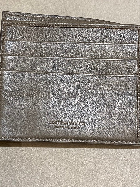 Bottega Veneta Brown Croc Embossed Wallet