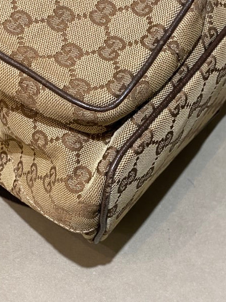 Gucci Bicolor Monogram Backpack Bag