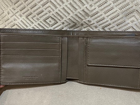 Bottega Veneta Brown Croc Embossed Wallet