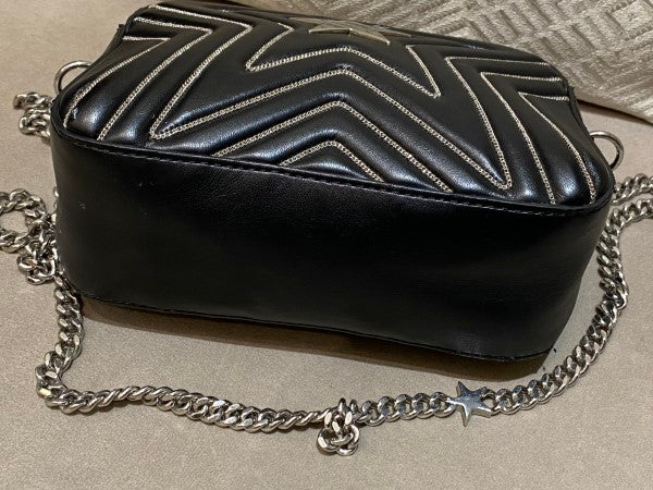 Stella McCartney Black Quilted Star Crossbody Bag