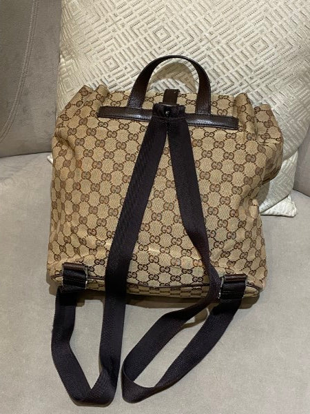 Gucci Bicolor Monogram Backpack Bag