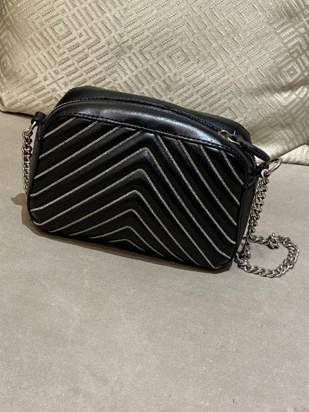 Stella McCartney Black Quilted Star Crossbody Bag