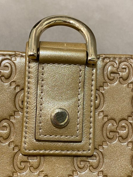 Gucci Champaign GG D Ring Continental Wallet