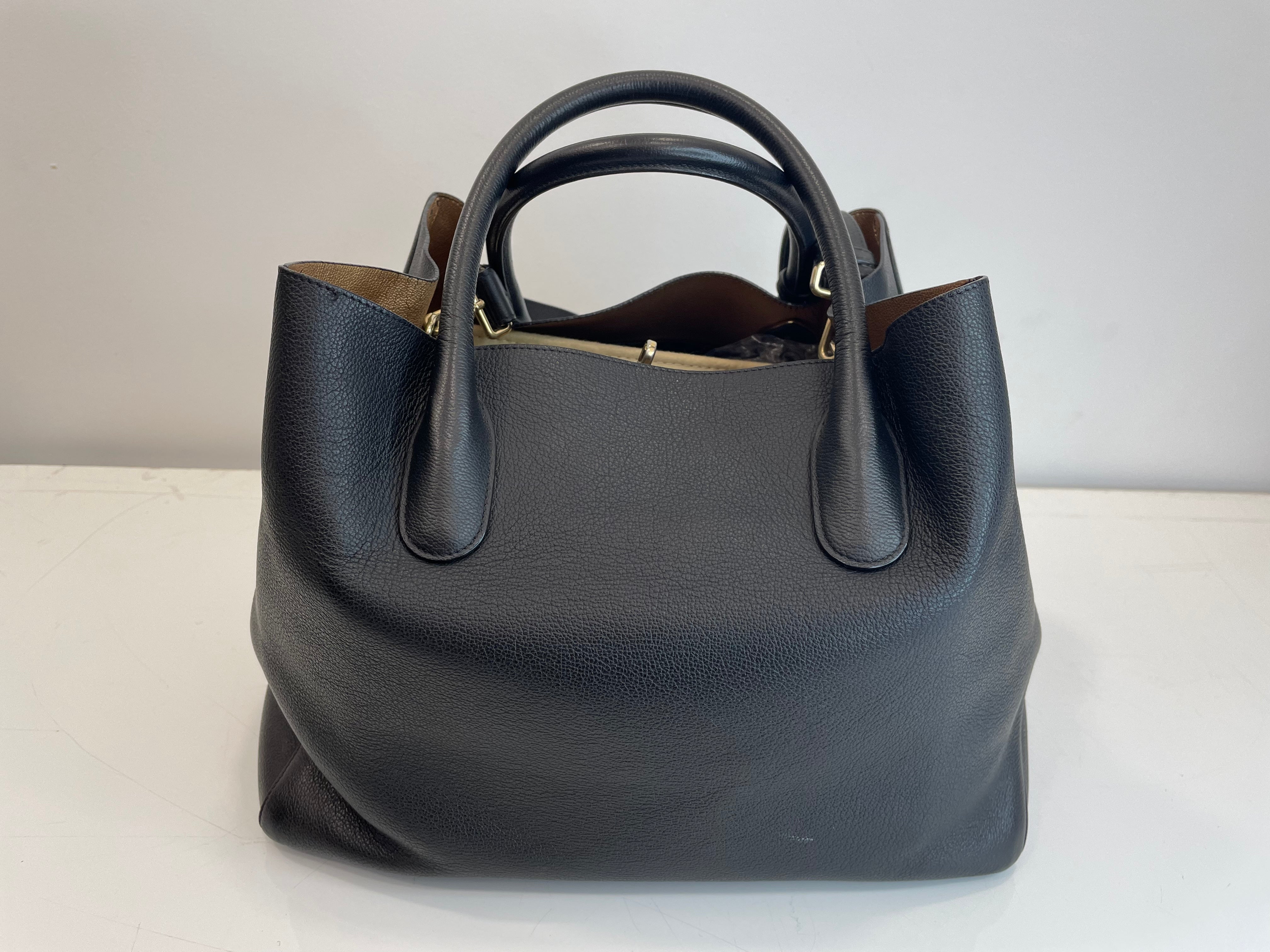 Christian Dior Black Open Bar Tote Bag