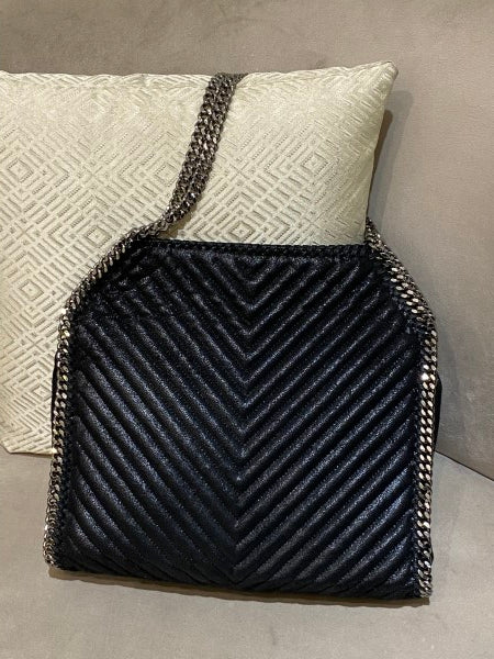 Stella Mccartney Black Falabella Large Bag