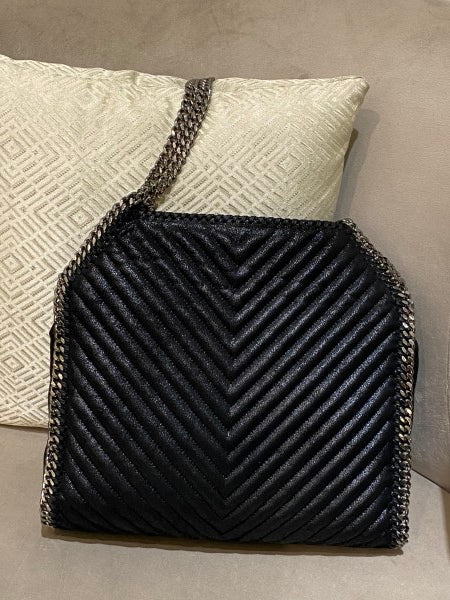 Stella Mccartney Black Falabella Large Bag