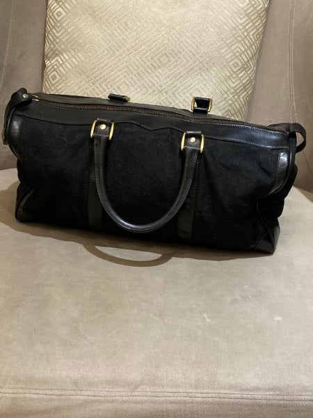 Gucci Black Carry on Duffle Large Bag