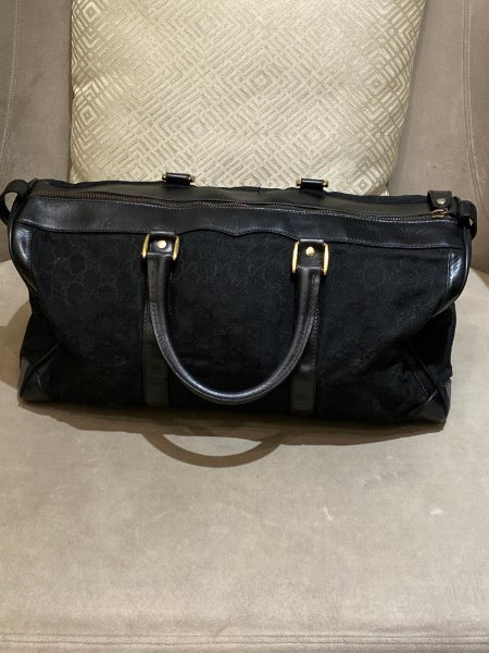 Gucci Black Carry on Duffle Large Bag